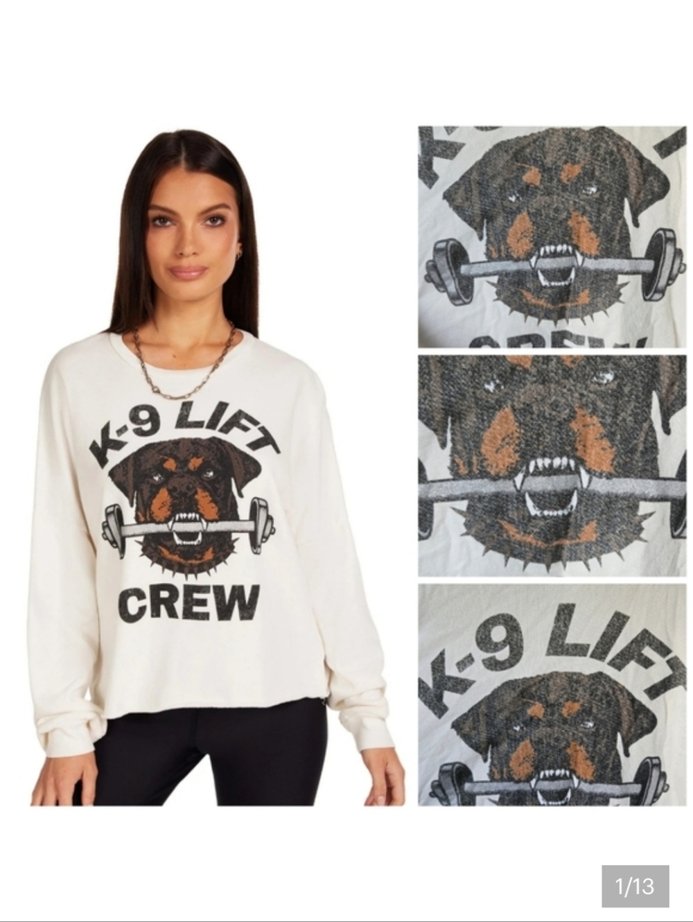Lauren Moshi Zyla K8 Lift Crew sweatshirt